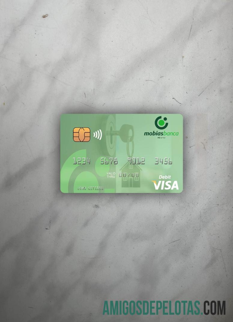 Moldávia MobiasBanca Visa Cartão de Débito Photolook Front baixar para verificação